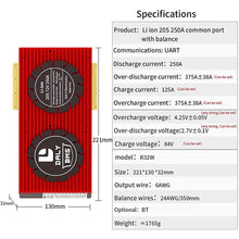 Daly smart bms Lifepo4 20S 60V Li-ion 20S 72V 250A  bluetooth BMS board 32130221