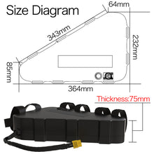 52V 24AH U004 Ebike Motor Lithium-ionen Batterie Elektrische Fahrrad 50A BMS wasserdichte Dreieck Batterie mit Ladegerät Im Freien ebike