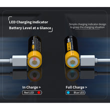 2 × 1,5 V 3500 mWh Li-Ion-Akku AA-Größe Double A Micro-USB-Akku