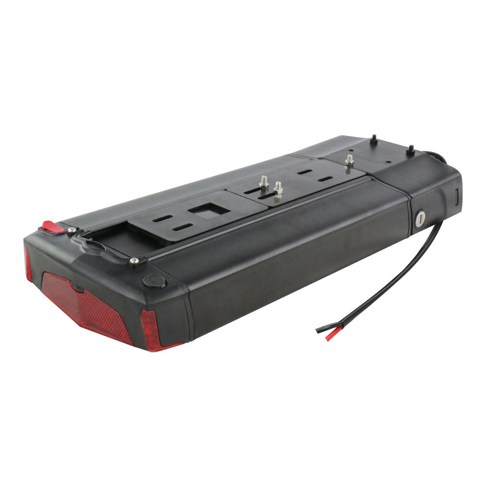 36V 15Ah Batterie R006 Schwarz - Mit schwarzem V-Brake Hanger lithium-ionen Ebike Batterie mit 20A BMS für Im Freien ebike