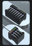 hochwertige 8 Steckplätze 1,5 LI-Ionen Lithium-Batterie Smart Charger Schnell ladegerät BESTON