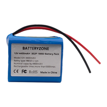 Wiederaufladbarer 12V 4400mAH 18650 Li-Ion Akku mit 12V 2A Ladegerät