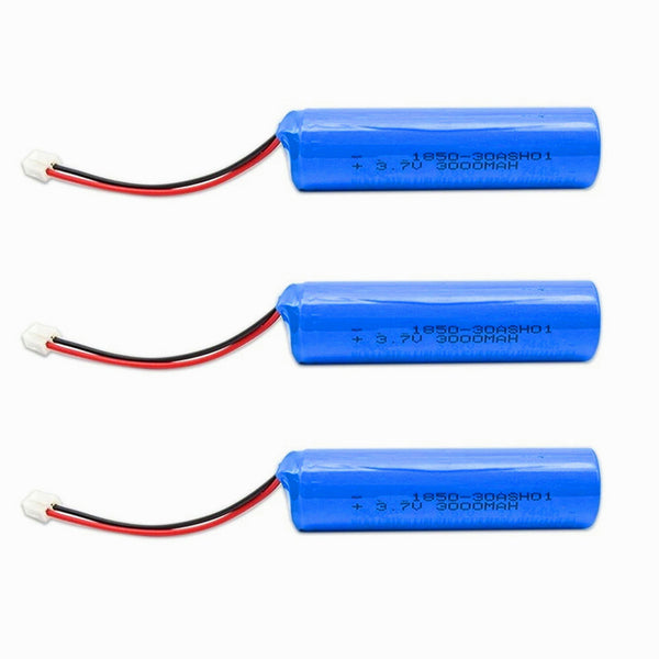 3pcs Li-Ion-Akku 18650 3,7 V 3000 mAh 18650 großer Gürtel PCB-Drahtstecker