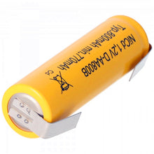 Flacher Nickel-Cadmium-Akku Mignon 1,2V 800mAh AA mit U-förmiger Lötfahne