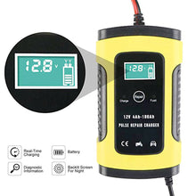 12V Volle Automatische Auto Akku Ladegerät 110 V/220 V Zu 12V 6A LCD Display Smart Schnelle auto Motorrad Elektrische Auto Batterie Lade