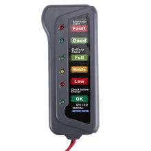 12V Auto Batterie Tester Digitale Lichtmaschine Tester 6 Led-leuchten Display Auto Diagnose Werkzeug Auto Batterie Tester Für Auto lkw 12V