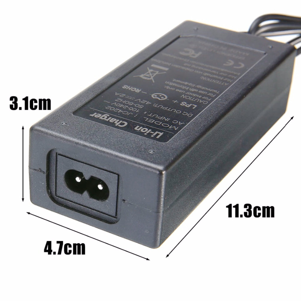 Chargeur Universel 42V 2A Pour Trottinette électrique, Hoverboard - Connecteur DC 5.5mm - 4