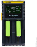 NITECORE D2EU  Universalladegerät für Li-Ion, Ni-MH, Ni-CD und LiFePO4 Akkus, LCD Display