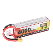 ZOP Power  Lipo Batterie XT60 Stecker 14.8V 4000mAh 100C 4S für RC Racing Drone