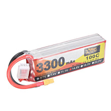 ZOP Power  Lipo Batterie XT60 Stecker 14.8V 3300mAh 100C 4S für RC Helikopterboot