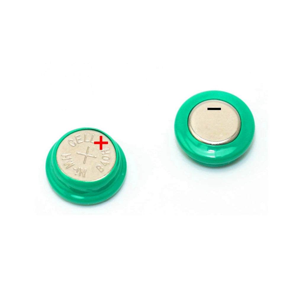 2 Nickel Metallhydrid Knopfbatterien 1,2 V 40 MAH geeignet für Gartensonnenlampen Durchmesser: 11,5 Dicke: 5,2 mm