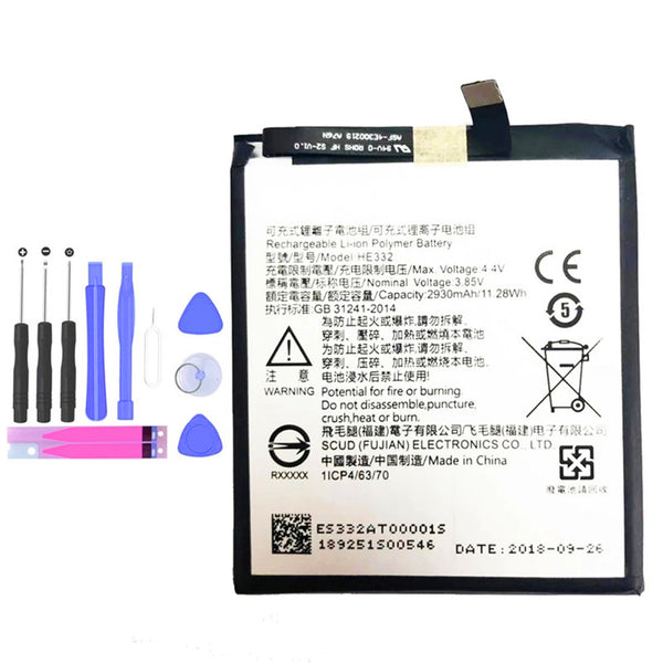 2930mAh Ersatzakku für Sharp S2 fs8010 AQUOS s2 HE332 Handyakku