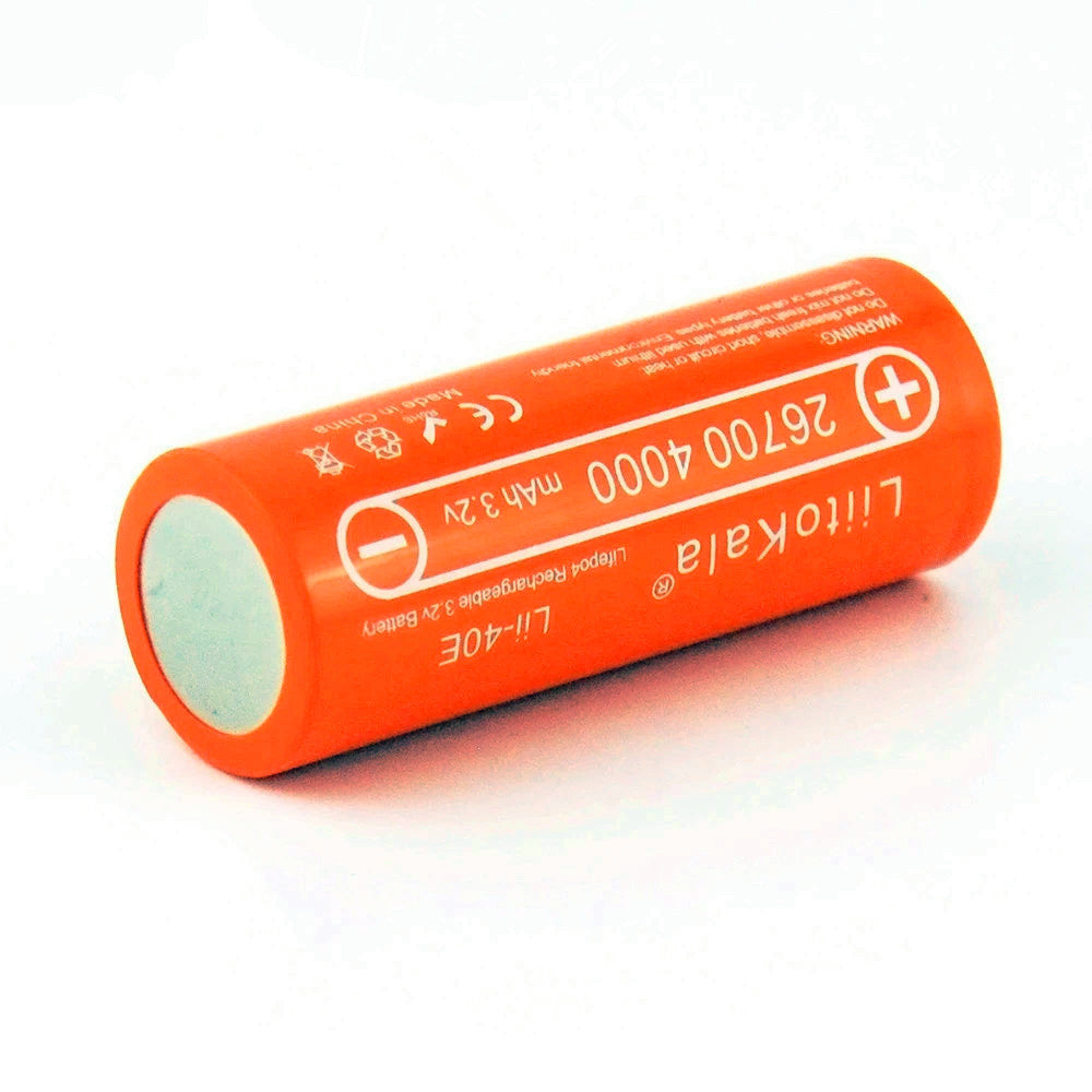 4PCS Lii-40E 3.2V 26700 4000mAh lifepo4 Batteriepack 10A Entladungsblattbatterie