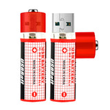 4PCS USB Mini AA Batterie Nimh AA 1,2V 1450MAH Akku NIMH USB AA 1450 mit Farbkarte CE FCC ROHS
