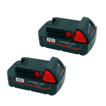 2PCS 18V 3000mAh Li-Ion Elektrowerkzeug Ersatzakku für Milwaukee M18 48-11-1820