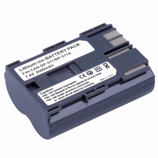 2500mAh BP-511 BP511A Akku für Canon EOS 10D 20D 20Da 30D 40D 50D G3 G3X G5 G2 Kamera