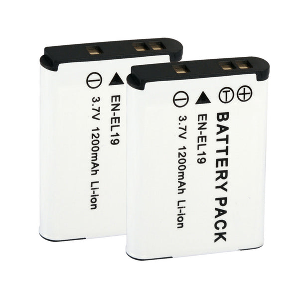 EN-EL19 EL19 Akku s2600 s4100 s6400 Kamera Akkuladegerät 1200mAh