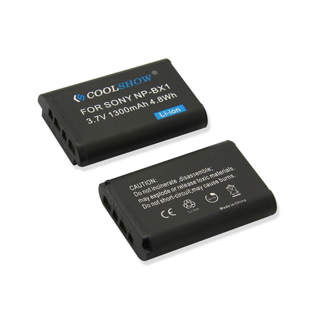 2PCS NP BX1 Kamerabatterie ist geeignet für hx300 hx50 dsc as100v m2 wx350 bateria np bx1 1300mah