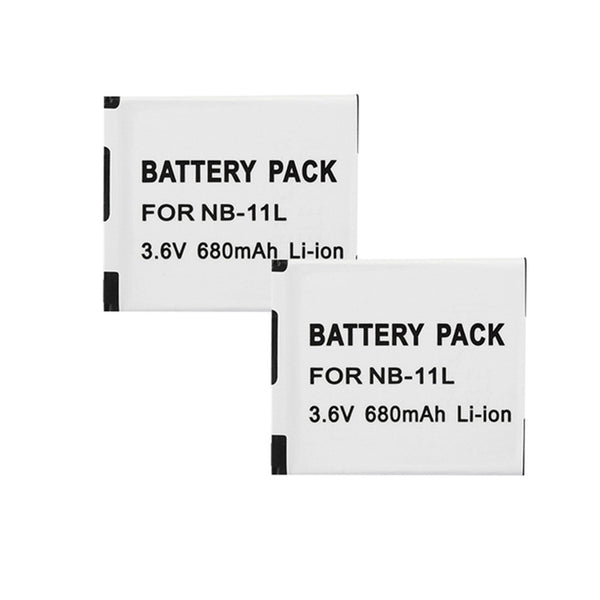 2PCS NB 11L 680mAh Akku für Canon A2600 IS A4000IS IXUS125 265 155 HS Kameraakku