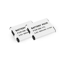 2PCS NB 11L 680mAh Akku für Canon A2600 IS A4000IS IXUS125 265 155 HS Kameraakku