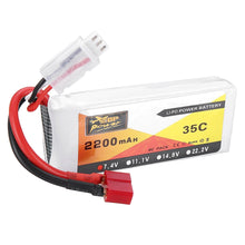 ZOP Leistung 7.4V 2200mAh 2S 35C Lipo Akku T Stecker 193386