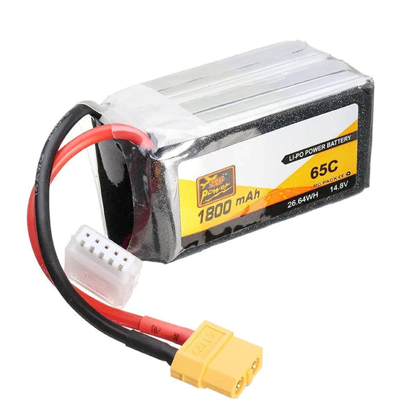 ZOP Leistung 14.8V 1800mAh 65C 4S Lipo Akku Batterie XT60 Stecker