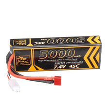 ZOP Power 7.4V 5000mAh 45C 2S Lipo Batterie T Plug für 1/10 RC Rennwagen