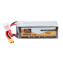 ZOP Power 22,2 V 5500 mAh 75C 6 S Lipo Batterie XT60 Stecker für FPV RC Hubschrauber Auto Flugzeug