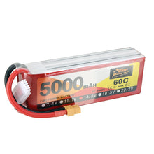 ZOP Power 14,8V 5000mAh 4S 60C Lipo-Batterie XT60 Stecker