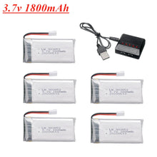 5pcs 3,7 v 1800mAh Lipo 903052 Batterie Ladegerät Set für KY601S SYMA X5 X5S X5C X5SC X5SH X5SW M18 H5P H11D h11C RC Drone Ersatzteile