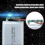 2Stück 1000mAh 3,7 V 523450 Polymer Lithium-Akku Li-Ion Batterie Für GPS Smart Phone DVD MP3 MP4 MP5 Led lampe Lipo zelle