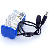 2S2P 7.4V 5200mAh 18650 Protect Li-ion Akku für Fahrradbeleuchtung Stirnlampe Spezialakkupack DC