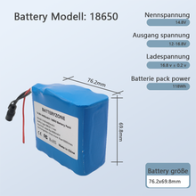 14,8 V 4,4 Ah 18650 Li-Ionen Akku Nacht Angellampe Heizung Bergmann Lampenverstärker Akku mit BMS