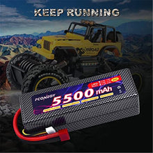 RC Akku 11.1V 5500mAh 3S 40C LiPo Batterie mit Deans T Stecker Modellbau Akkupack für RC Auto Boot