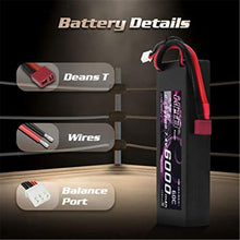 Akku 6000 mAh Lipo Batterie 7,4V 60C 2S mit Female T-Stecker Batterie Ersatzakku für RC Auto Flugzeug Helikopter