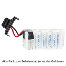 Ni MH 2000mAh Akku zum Selbsteinbau passend für 8834-20 mit 18Volt eneloop Standard Zellen