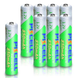 12stücke AAA Batterie 850mAh 1,2 V NI MH AAA Geringe selbstentladung 3A akkus batterie box halter AA/AAA