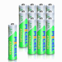 12stücke AAA Batterie 850mAh 1,2 V NI MH AAA Geringe selbstentladung 3A akkus batterie box halter AA/AAA