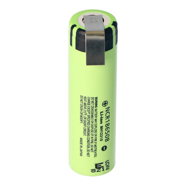 NCR18650B 3,6V-3,7V 3400mAh Li Ion Akku 18,2x65,25 mit Lötfahne