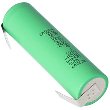 2 Stück INR18650-25R 2500mAh 3,6V-3,7V ungeschützt mit Lötfahne U-Form