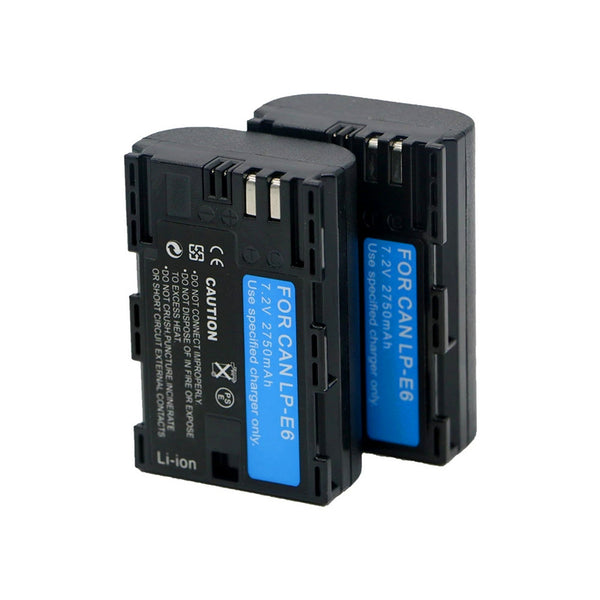 2pcs 2650mAh LP-E6 LPE6 Canon Kamera Akku EOS 5D Mark II 2 III 3 6D 7D 60D 60Da 70D 80D 90D SLR EOS 5DS