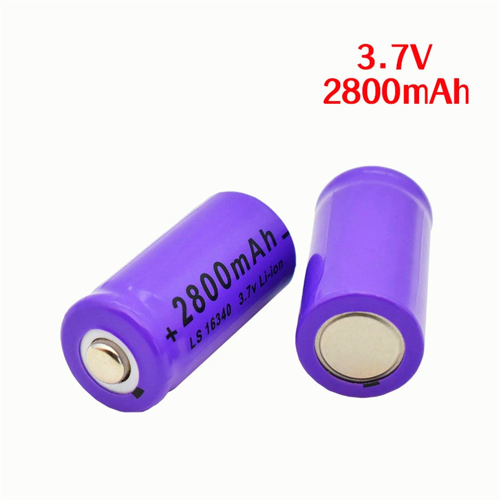 4PCS  2800mAh Lithium-Ionen 16340 Batterie UniversALBC LED Taschenlampe Experte 2700mAh LS 16340 3,7V Lithium-Ionen