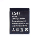 2pcs LQ S1 3.7V 380mAh Li-Ion Polymer Smartwatch Akku, passend für w8 dz09 qw09 a1 v8 x6 hlx s1