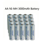 10PCS AA 3000mAh 1,2V Ni Mh Akku Günstige 2A Neutralbatterie zum Vorladen von elektronischen Geräten device
