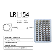 100PCS AG13 Knopfbatterie LR44 357 357A S76E G13 Alkaline Knopfbatterie AG 13 1,5V für Uhr elektronische Fernbedienung