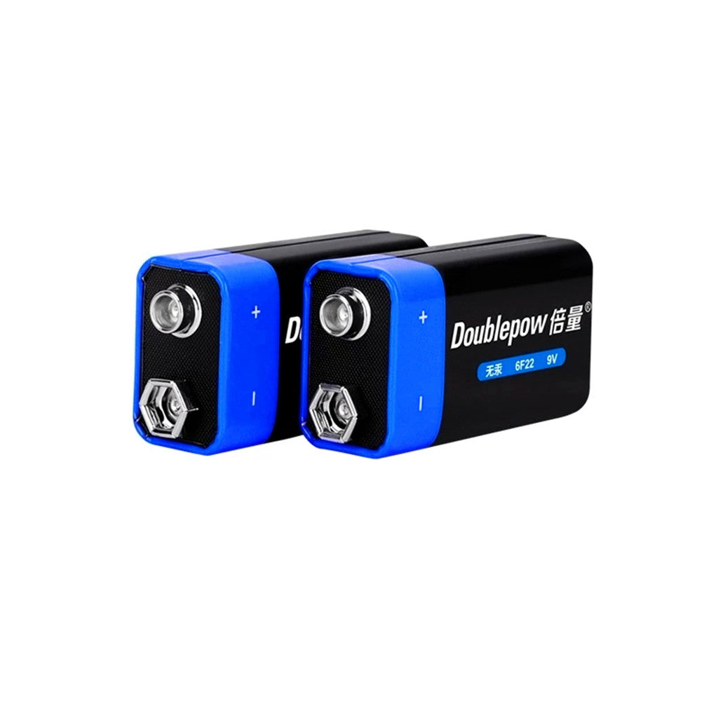 2PCS 9V Batterie 6f22 Primärbatterie und Trockenbatterie, verwendet für Multimeter Alarmmikrofon Eisenbox Einwegbatterie