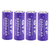 2 Stück 26650 Batterie 3,7 V 8800 mAh Lithium Ionen Akku, verwendet für Taschenlampe Lithium Ionen Akku