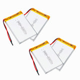4pcs Polymerbatterie 3,7V Lithium Polymer Batterie 454261 2000mAh Spielkonsole MP3 MP4 MP5 Lithiumbatterie GPS