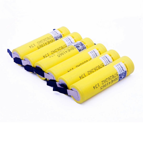 6pcs 18650 he4 3.6V Akku 2500mAh 20A 35A hoher Stromverbrauch HE4 18650 Akku Elektrowerkzeug