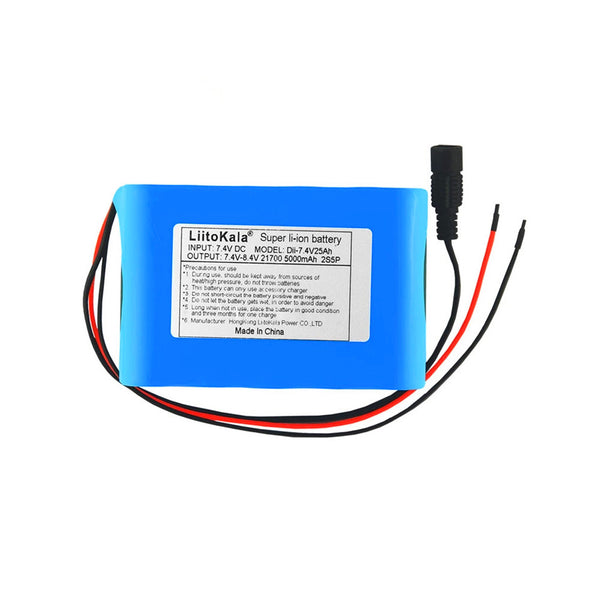 8,4V 25000mAh 21700 Akku 7,4V 25Ah Akku für Fahrradlampe Scheinwerfer